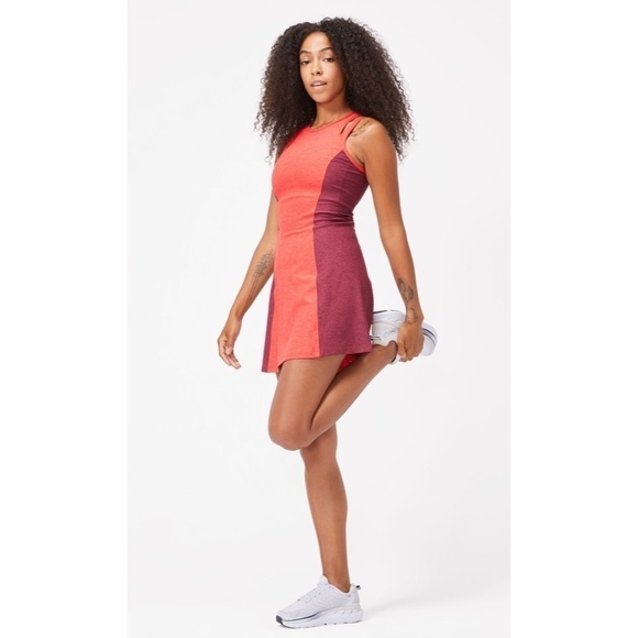 Outdoor Voices Athena Tennis Golf Workout Casual Dress Poppy Shiraz Sz S NEW. - Picture 6 of 11